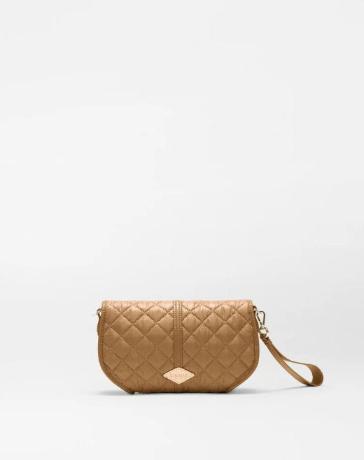 Small Astor Convertible Clutch Cognac Clutch MZ Wallace 