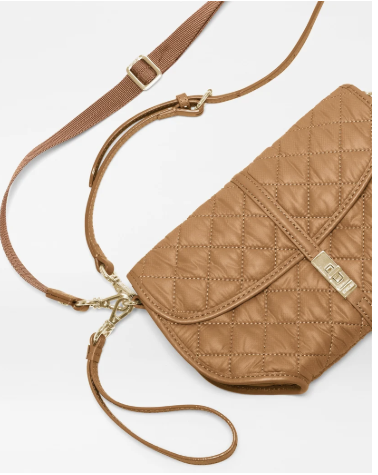 Small Astor Convertible Clutch Cognac