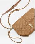Small Astor Convertible Clutch Cognac