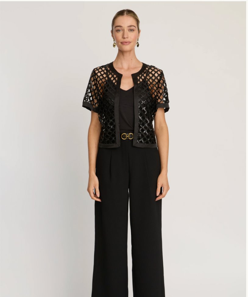 Saylor Top Black Criss Cross Tops - Tees Caballero 