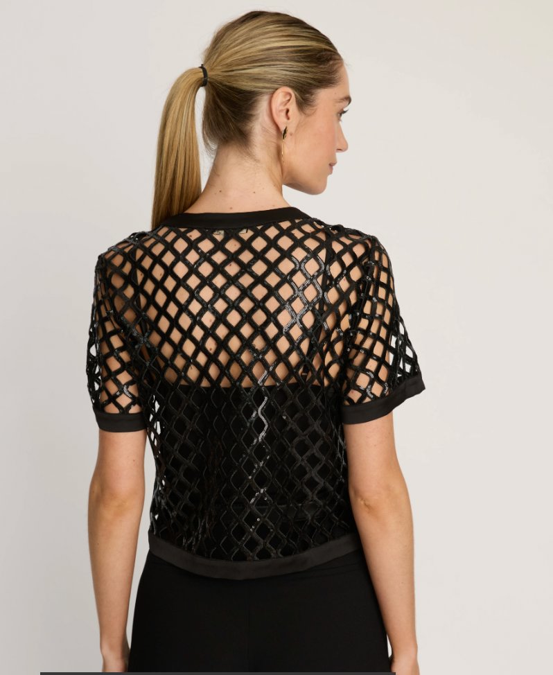 Saylor Top Black Criss Cross Tops - Tees Caballero 