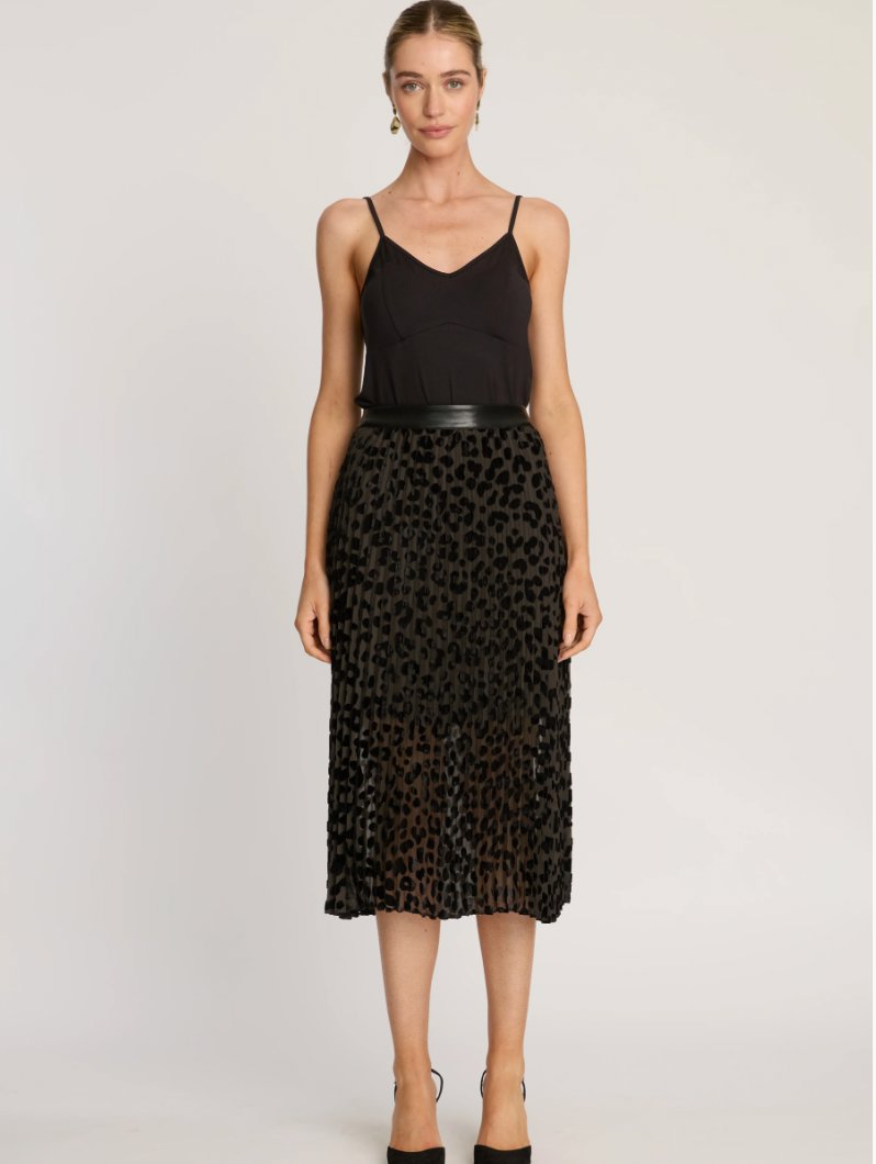 Mia Skirt Flocked Dot Skirts - Midi Caballero 