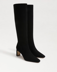 Sylvia Knee High Boot Black Suede