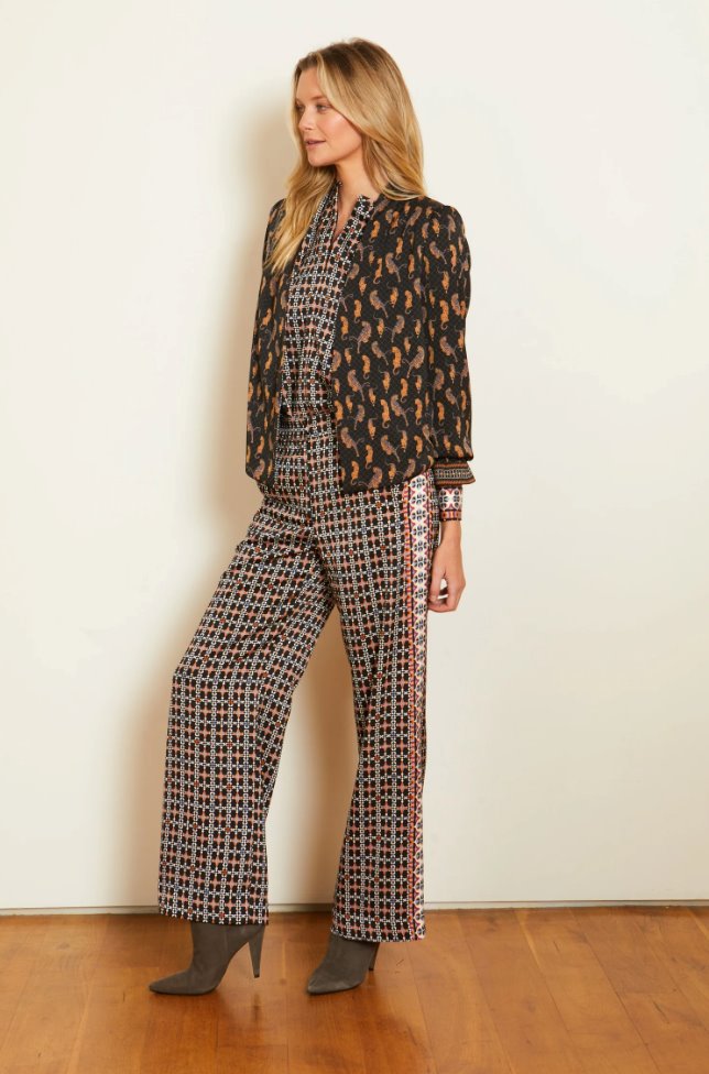 Kinsley Blazer Moderne Geo/Stamped Leopard Jackets - Blazers Caballero 