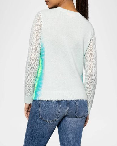 Side By Side Barely Blue Sweater - Crewneck Lisa Todd 