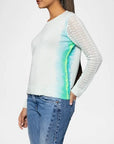 Side By Side Barely Blue Sweater - Crewneck Lisa Todd 