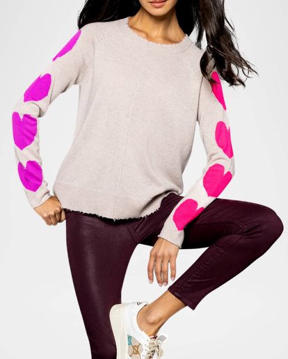 Heart Stealer Birch Sweater - Crewneck Lisa Todd 