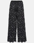 Seashell Eyelet Pants Black Pants - Trousers Farm Rio 