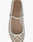 Ellie Woven Flat Coconut/Sand Flats - Ballet Veronica Beard - Shoes 