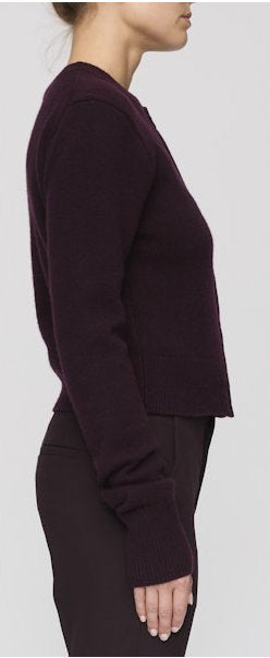 Skyler Cashmere Cardigan Deep Plum Sweater - Cardigans A.L.C 