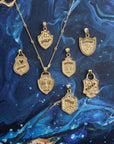 Faith Shield Pendant 16-18" Classic Rolo Necklaces Jane Win 