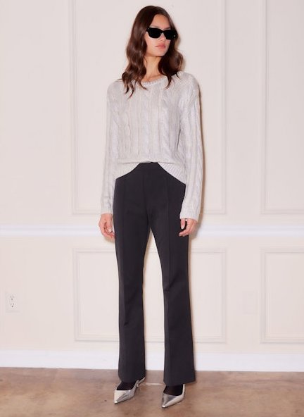 Serena Full-Length Pants Charcoal Pants - Trousers Fifteen Twenty 