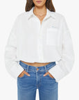 The Scrunchie Frenchie Top White Tops - Button Down Mother 