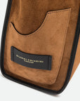 Large Marcella Cognac Suede Tote & Satchel Gianni Chiarini 