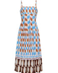 Sea Island Dress Talavera Tile Ivory Dresses - Midi Cara Cara 