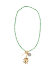 Delancey Charm Necklace Green Multi