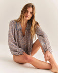 Seneca Top Boboli Garden in Hydrangea Blue Tops - Blouses Cartolina 