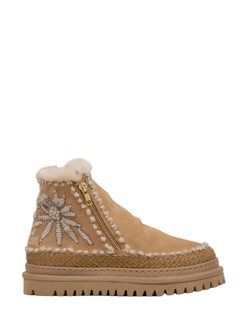 Setsu 4.0 Floral Bottie Saffron Suede Natural