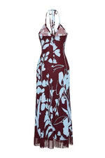 Shelter Island Dress Botanic Maroon Dresses - Maxi Cara Cara 