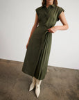 Shivonley Dress Army Dresses - Midi Tanya Taylor 