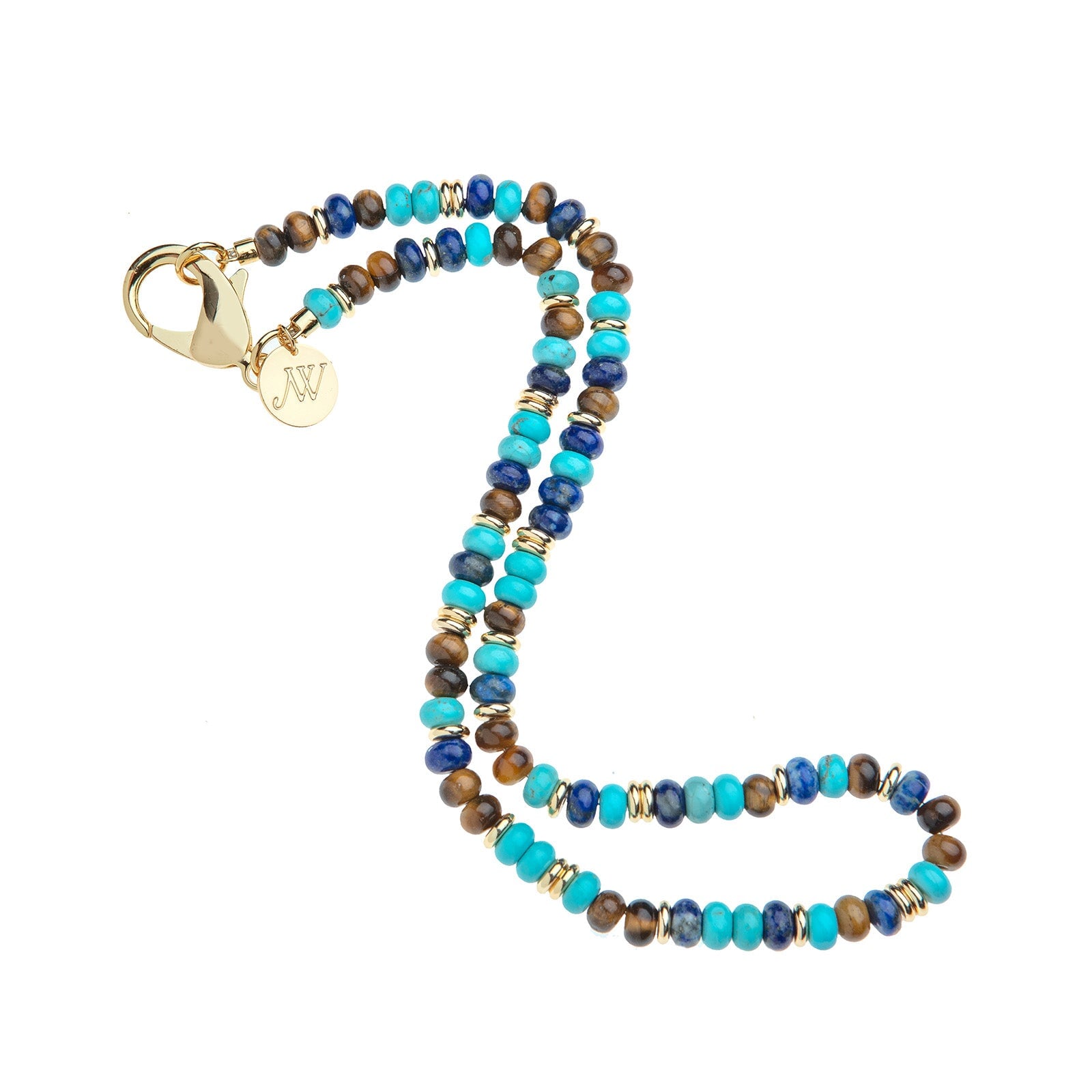 Gumdrop Beaded Necklace Shoreline Mix 16" Necklaces Jane Win 