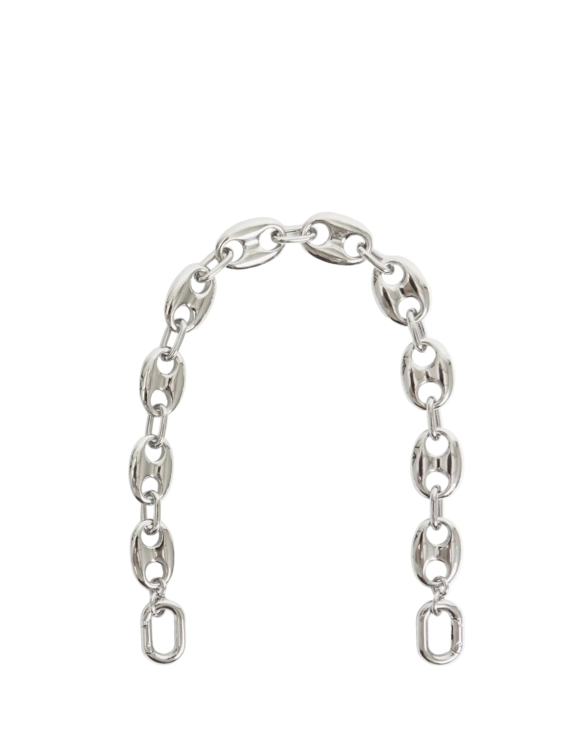 Shortie Strap Mariner Chain Silver Straps Clare V. 