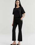 Cropped Sophie Pant Black
