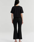 Cropped Sophie Pant Black