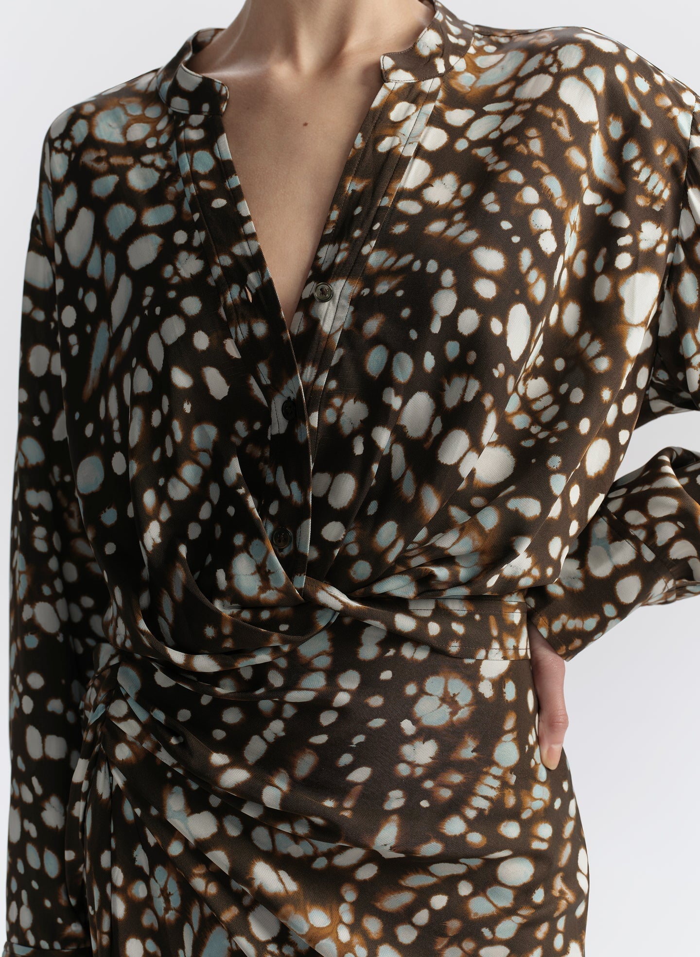 Luca Printed Top Ganache Multi Tops - Blouses A.L.C 