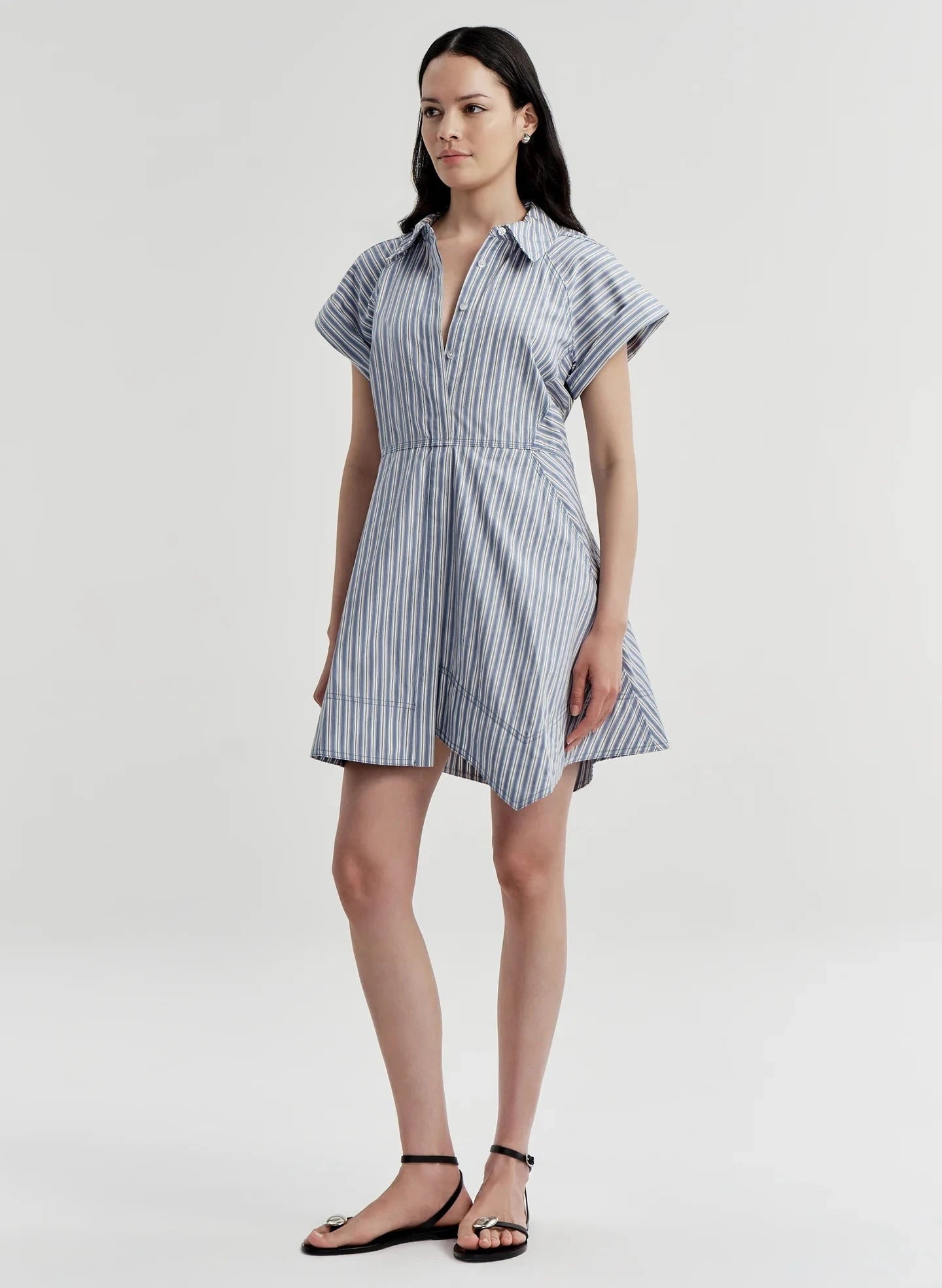 Julie Dress French Blue/White Stripe Dresses - Short A.L.C 