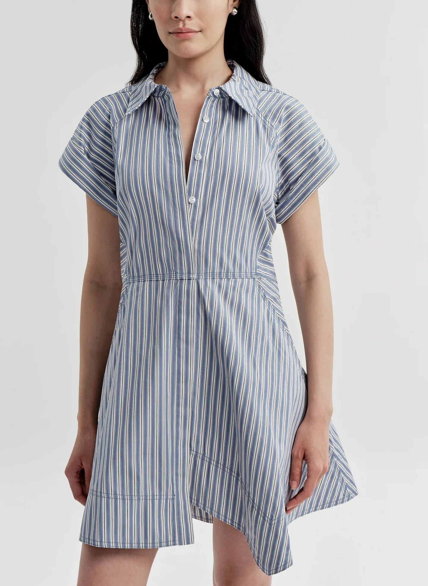Julie Dress French Blue/White Stripe Dresses - Short A.L.C 