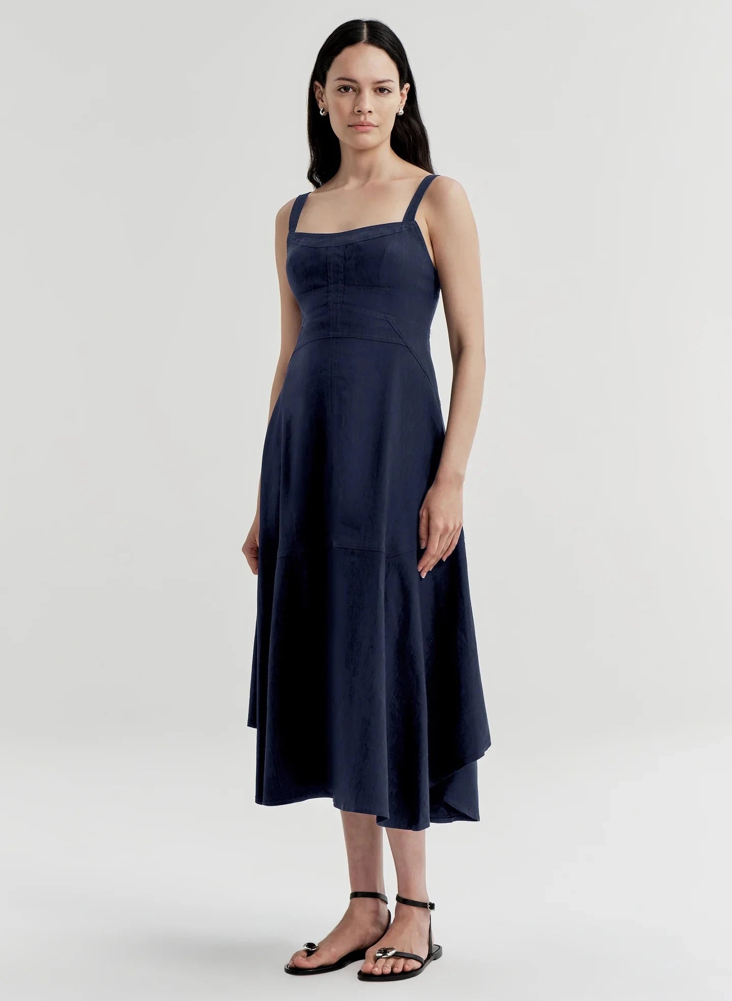 Harlow Dress Navy Dresses - Midi A.L.C 