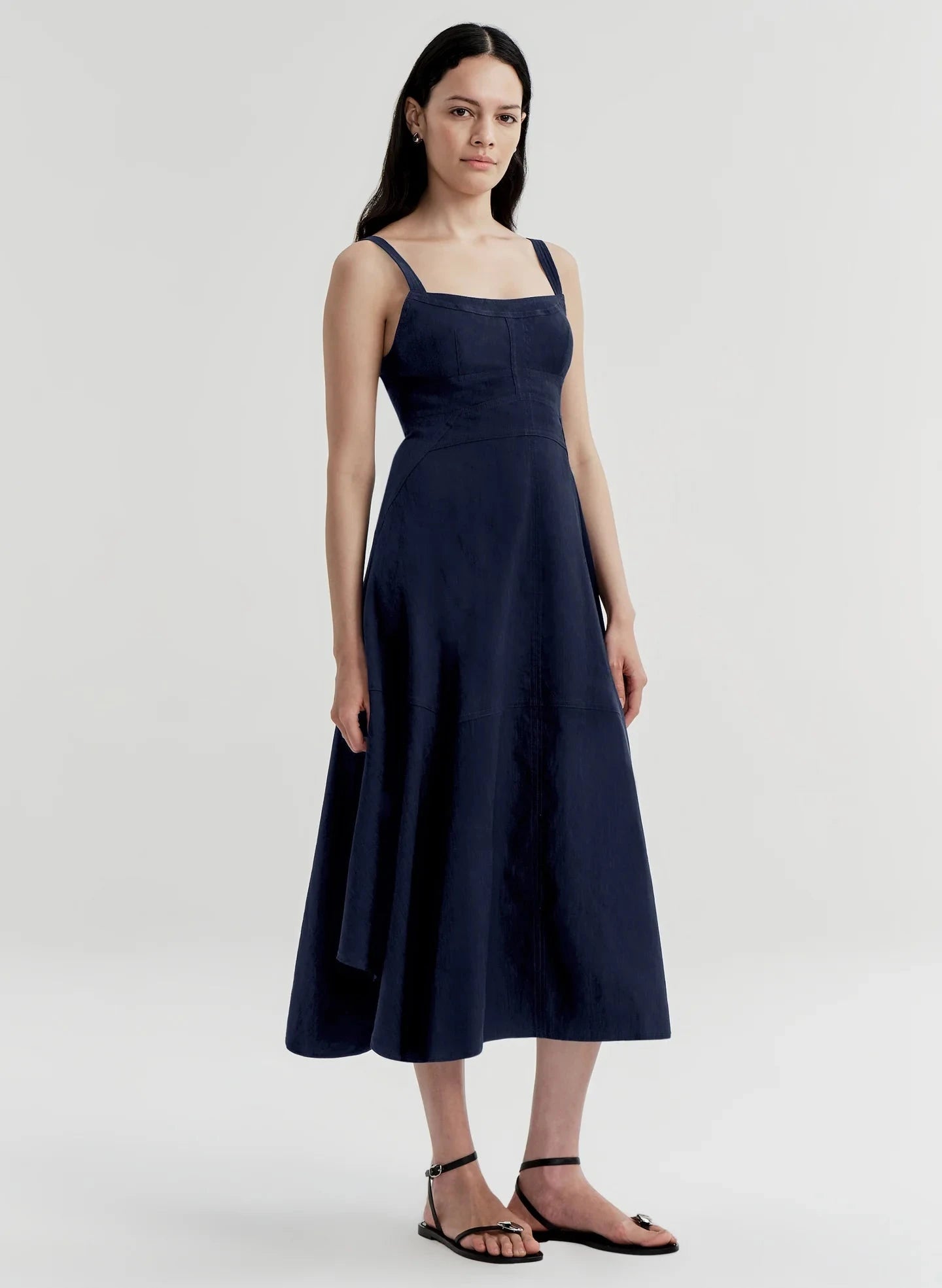 Harlow Dress Navy Dresses - Midi A.L.C 