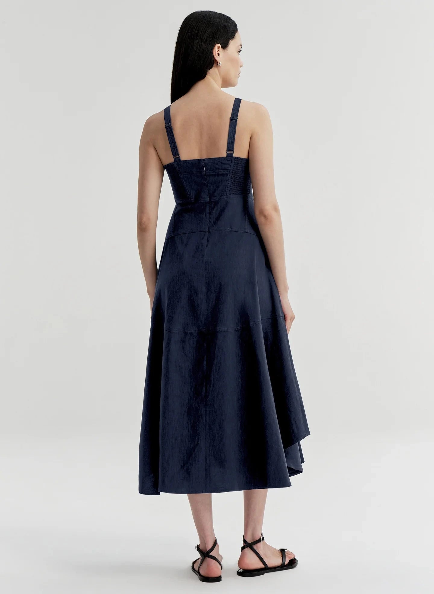 Harlow Dress Navy Dresses - Midi A.L.C 