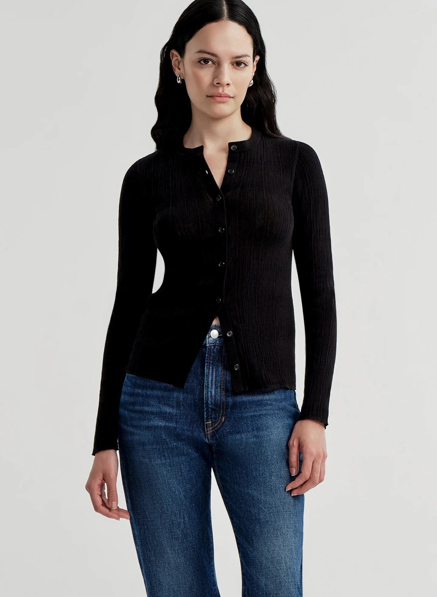Fisher Cardigan Black Sweater - Cardigans A.L.C 
