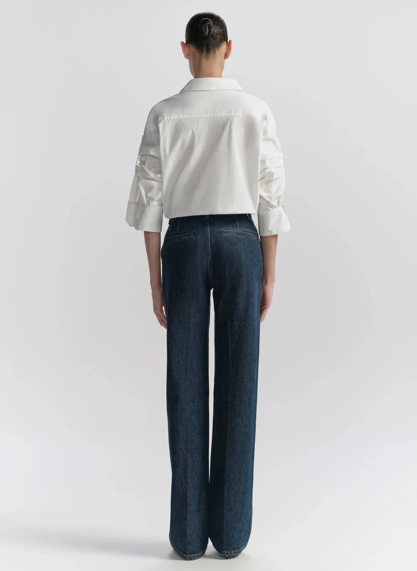 Leo Cropped Cotton Shirt Bright White Tops - Button Down A.L.C 