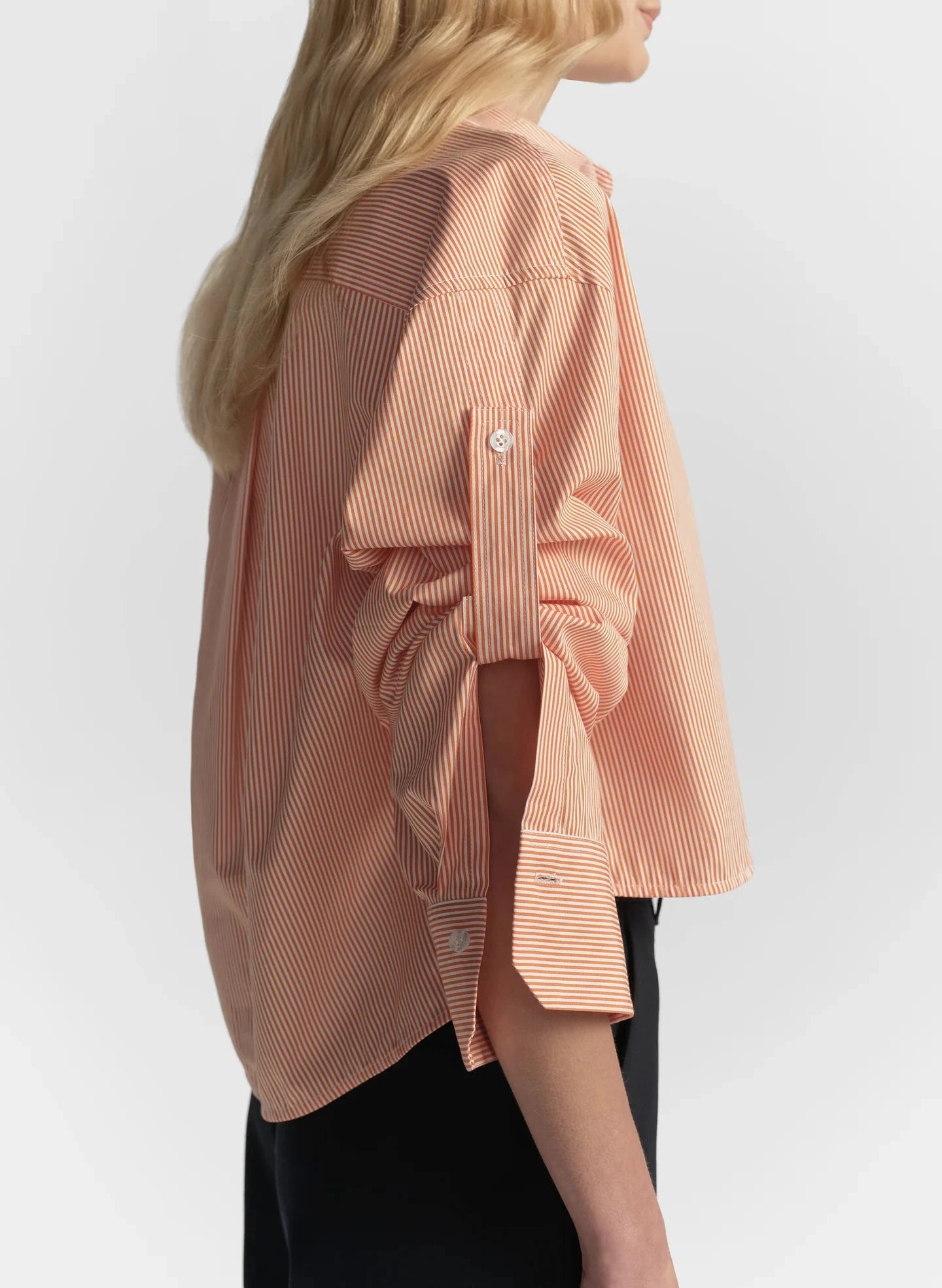 Maude Top Persimmon/White Tops - Button Down A.L.C 