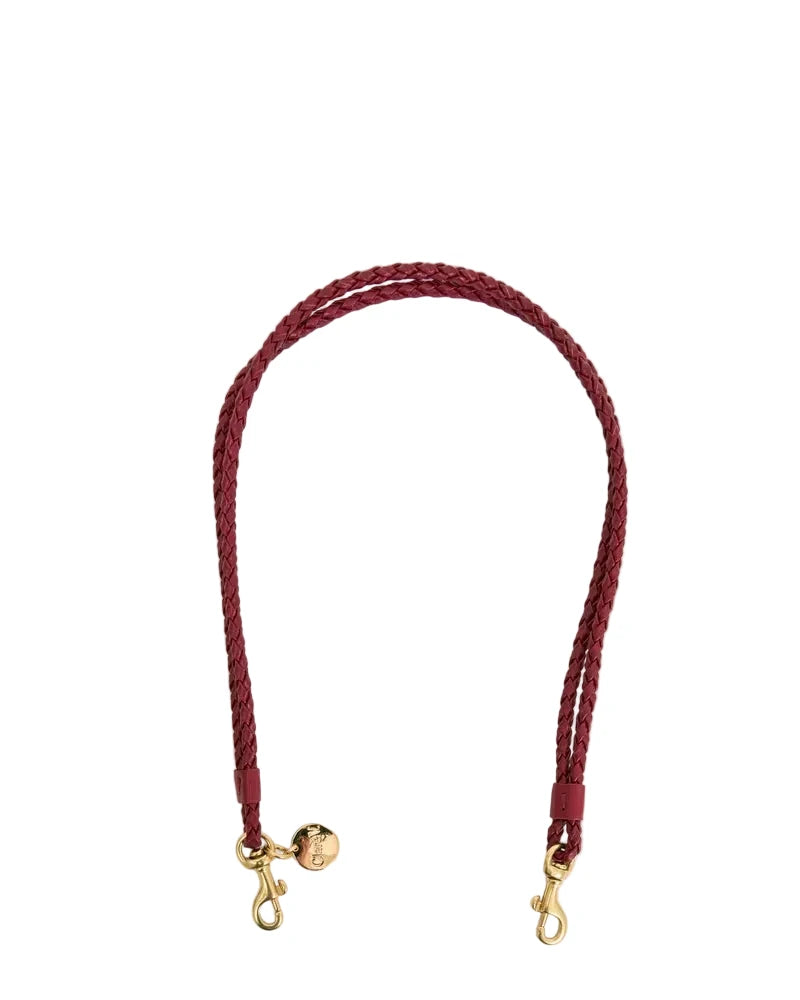 Shoulder Strap Petite Double Braids Garnet