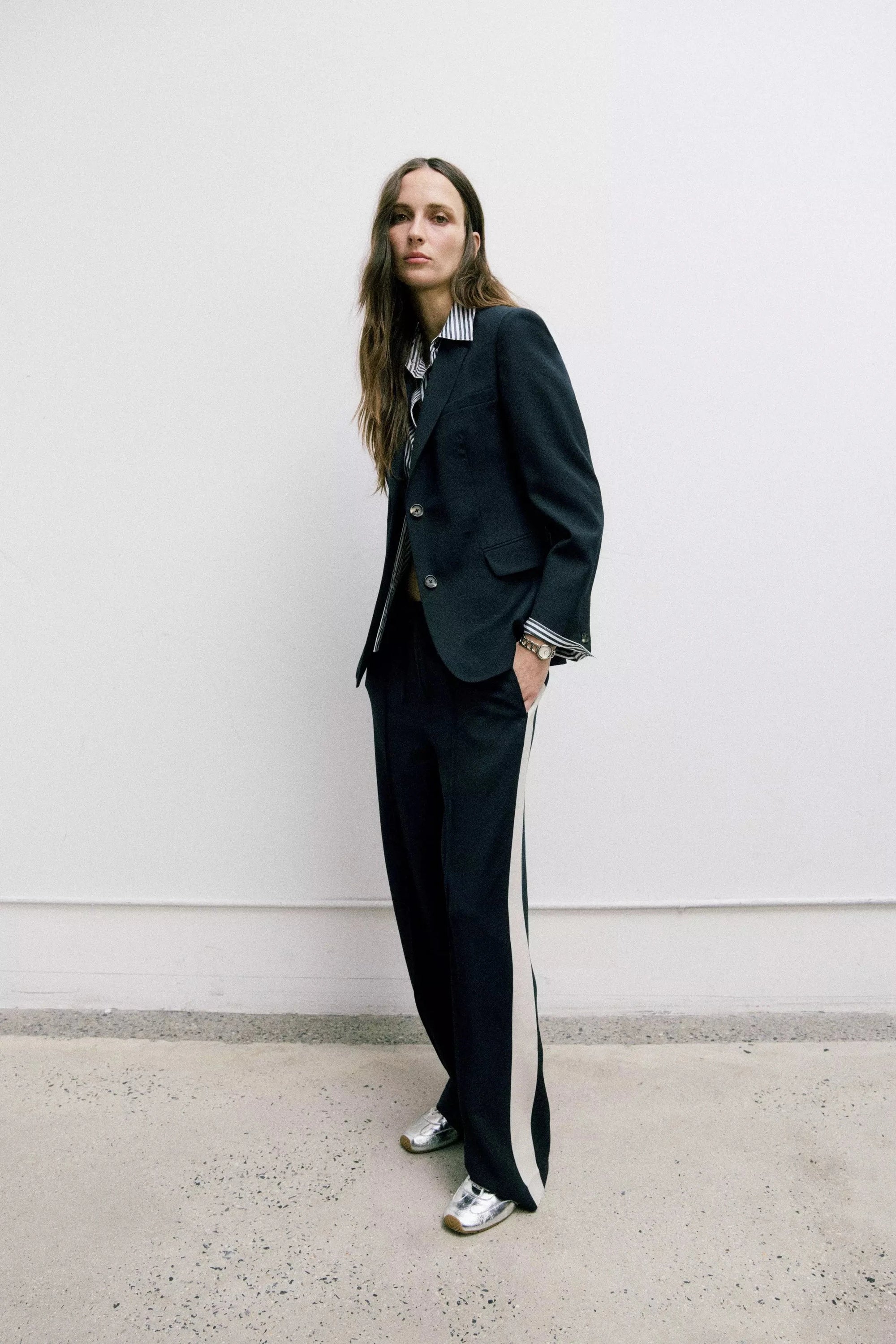 Siena Wool side Stripe Pant Salute Pants - Trousers rag & bone 