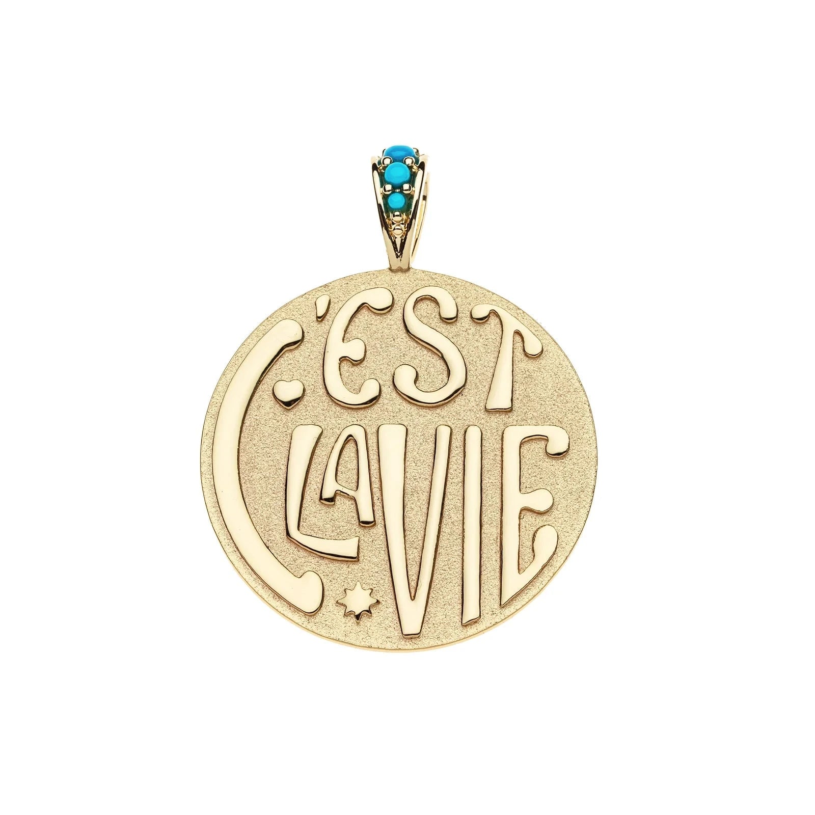 JW x LA VIE Signature Disk Pendant Necklaces Jane Win 