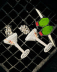 Bemelmans Martini Earrings Silver Earrings Mignonne Gavigan 