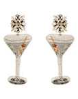 Bemelmans Martini Earrings Silver Earrings Mignonne Gavigan 