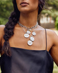 Free Original Pendant Coin Silver 18" Drawn Link Necklaces Jane Win 