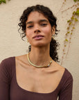 Snake Chain Collar Vintage Gold Necklaces Clare V. 