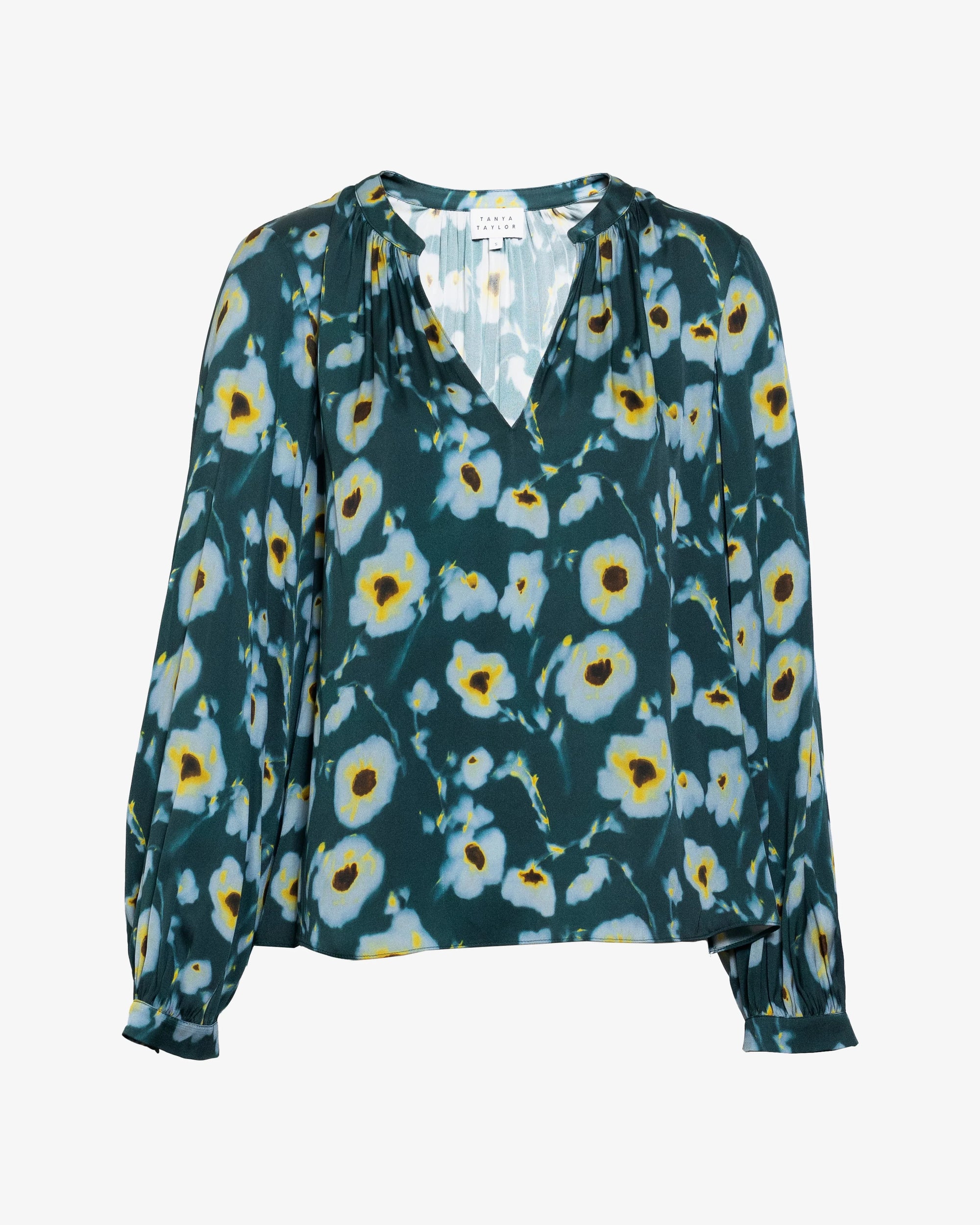 Sonia Top Emerald Multi Tops - Blouses Tanya Taylor 