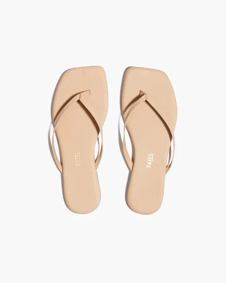 Square Toe Lily Flip Flops Sunkissed Sandals - Flip Flops Tkees 