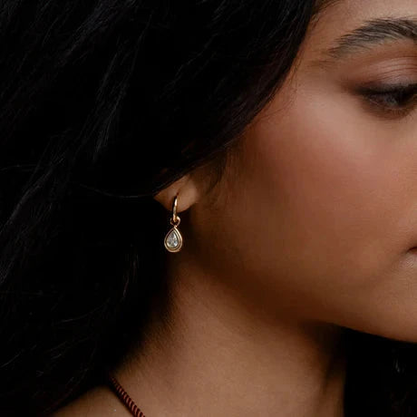 Starlet Teardrop Hoop Earrings Earrings Thatch 