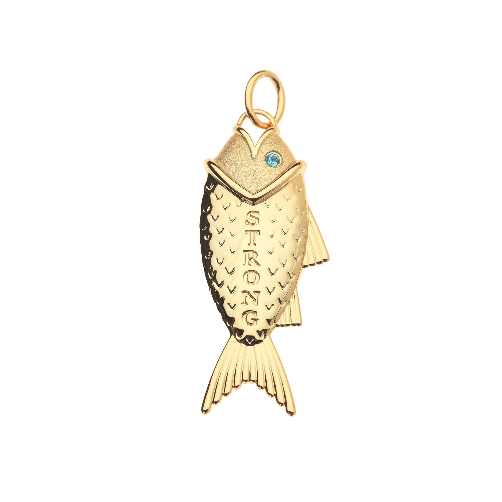 Strong Amore Fish Pendant 16-18" Classic Rolo Necklaces Jane Win 