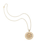 Strong Blazing Sun Coin Pendant 16-18" Classic Rolo Necklaces Jane Win 