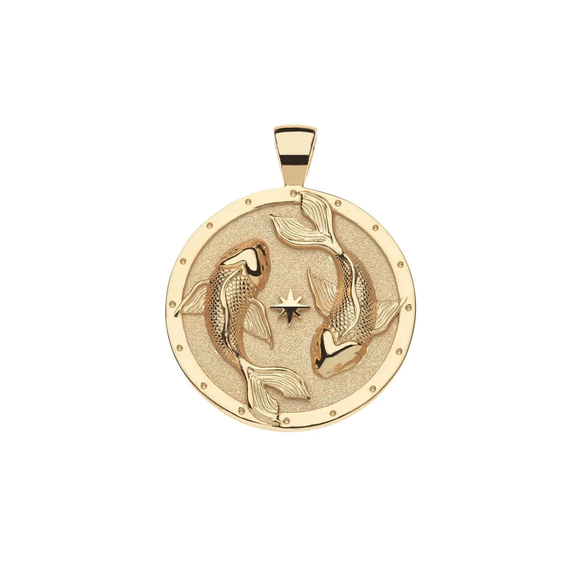Strong Circling Koi Fish Original Pendant Coin 18" Drawn Link Necklaces Jane Win 